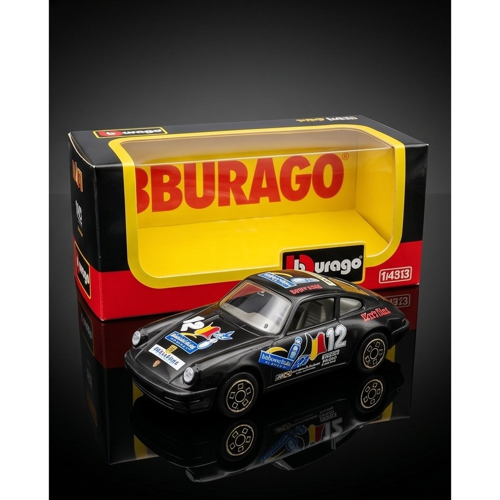 Bburago 1/43 Porsche‎ 911 Carrera Supercup Black Diecast Car Cod 4153 New In Box